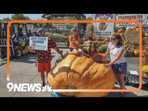 Firefighter grows first 1 ton pumpkin in Colorado