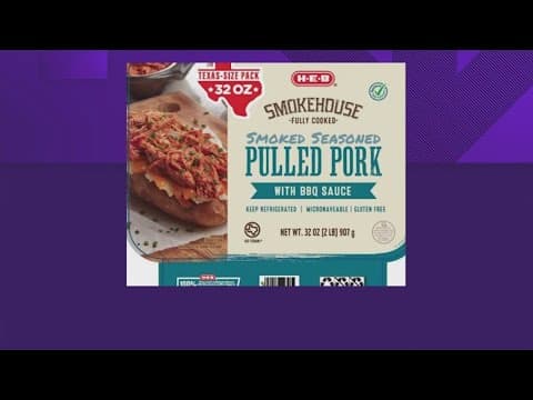 Recall alert: Pulled pork product sold at H-E-B stores