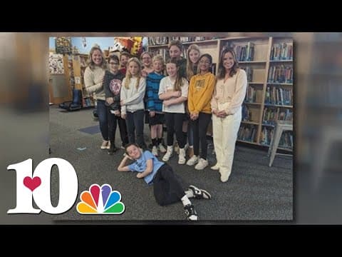Abby visits Farragut Intermediate School's newsy fifth-graders