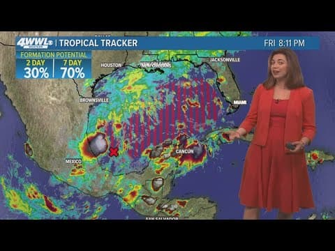 Friday 10PM Tropical Update: Watching possible development of low pressure system near Texas