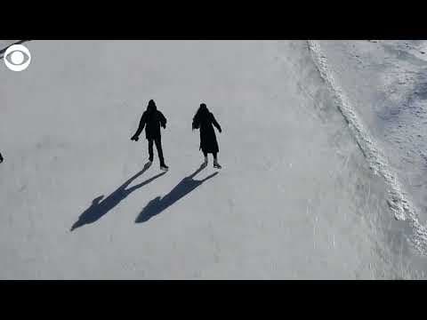World's largest natural ice skating rink opens in Canada