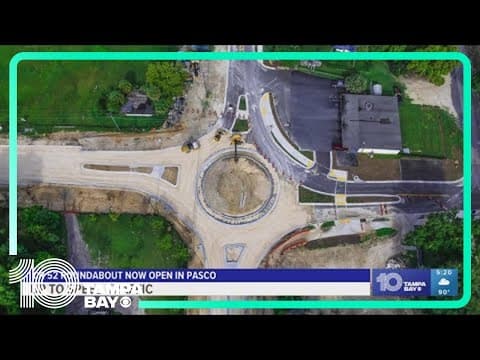 New County Road 52 roundabout in Pasco County now open