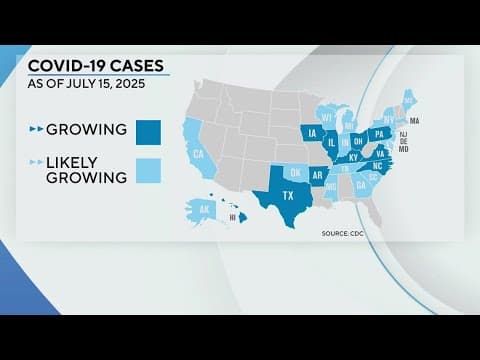 COVID-19 cases growing or likely growing in at least 26 states and DC