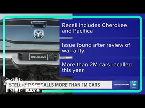Over 1 million cars recalled for dangerous airbags
