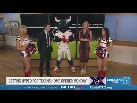 Houston Texans cheerleaders, Toro get hyped for Monday's home opener