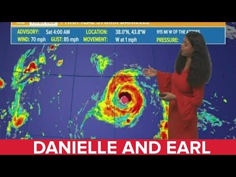 Saturday morning tropical update: 2 named storms - Danielle and Ear