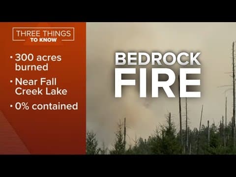 Bedrock Fire has burned nearly 300 acres near Eugene