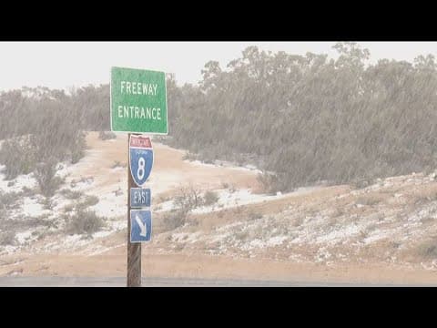 Spring storm dumps rain and snow on Pine Valley and Julian