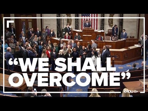 House Democrats sing 'We Shall Overcome' as Rep. Al Green is censured