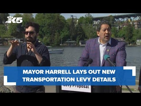 Mayor Harrell lays out new transportation levy details