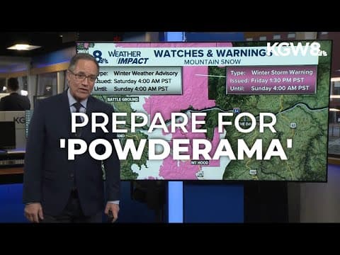 Winter weather ramping up across the Cascades this weekend