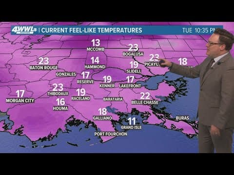 Weather Impact Alert: Temperatures will spend overnight hours in the 20s