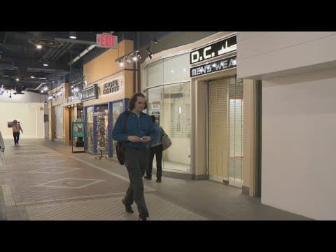 Doors closing at the Crystal City Shopping mall in Arlington