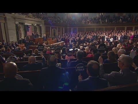 President Trump doubles down on policies in 90-minute address to Congress