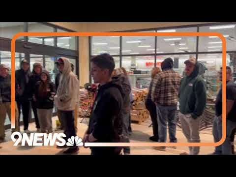 Crowds line up to enter the first Buc-ee's store in Colorado