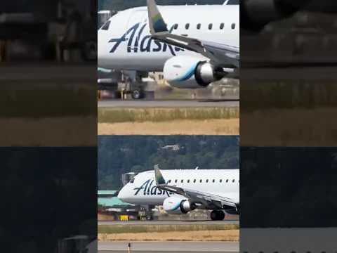 Nose wheel on Alaska Airlines plane seen wobbling as flight makes emergency landing in Portland