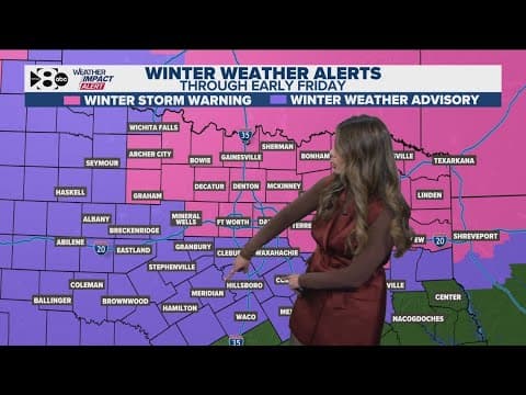 DFW Weather: Latest snow and sleet forecast and timeline in North Texas