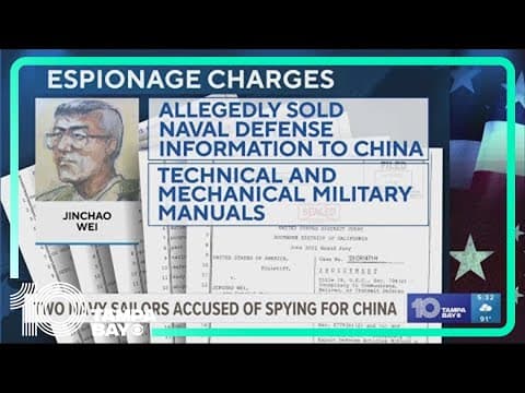 Two US Navy sailors accused of spying for China