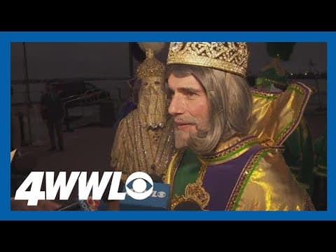 King of Carnival arrives in New Orleans