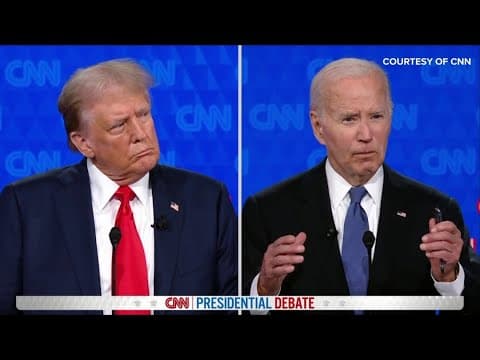 First 2024 Biden-Trump Debate: 'I really don't know what he said at the end,' Trump says of Biden