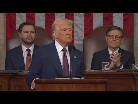 President Trump targets tariffs, border, size of government