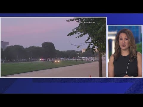 Caught on camera: Driver tears down National Mall on Saturday