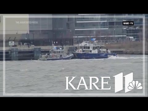 Rescue crews respond after helicopter crashes into Hudson River