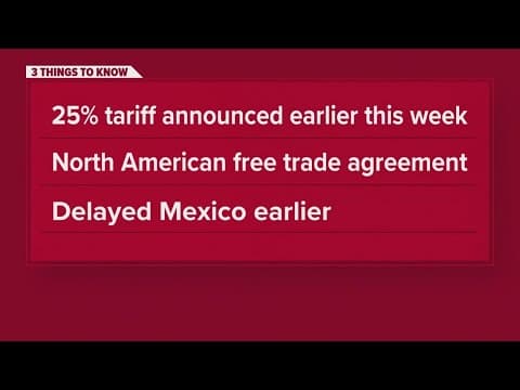 President signs order delaying new tariffs on Canada