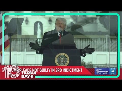 Trump pleads not guilty to charges of illegally trying to overturn 2020 election