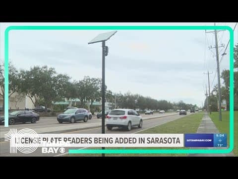 License plate readers begin added in Sarasota