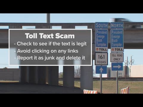 A tollway text scam is targeting Texans