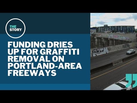 Expect to see more graffiti along Portland's interstates. ODOT is out of money for removal