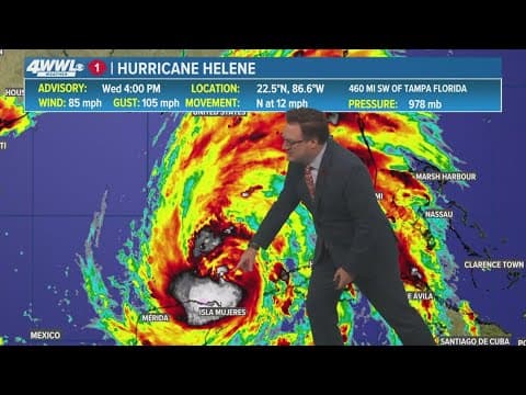 Tropical Update: Hurricane Helene expected to strengthen before making impactful landfall