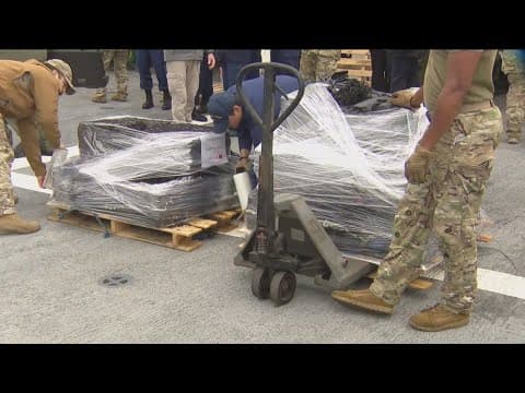 Coast Guard offloads $214 million of cocaine in San Diego