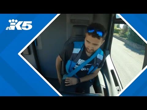 Amazon driver risks life to save homeowners from raging fire