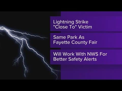 Fayette County pool worker recovering after being injured by lightning