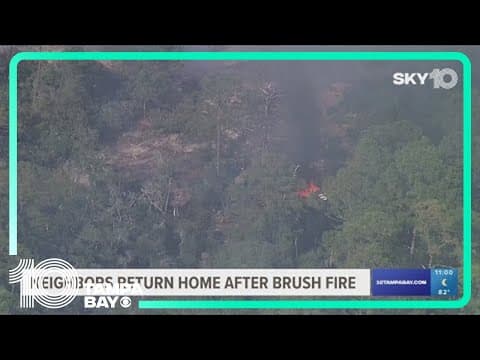 Evacuations lifted after brush fire breaks out in Lake Placid