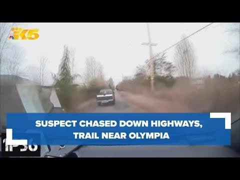 Thurston County deputies chase suspect down highways, walking trail near Olympia