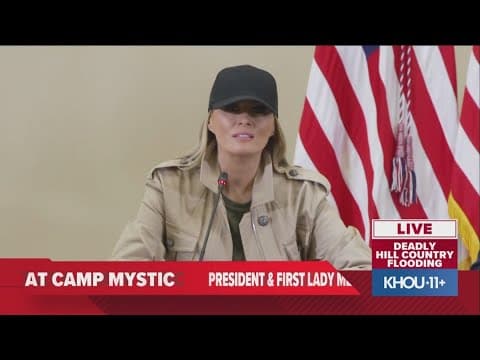 First Lady Melania Trump spoke about all of the children lost in the devastating Texas flooding