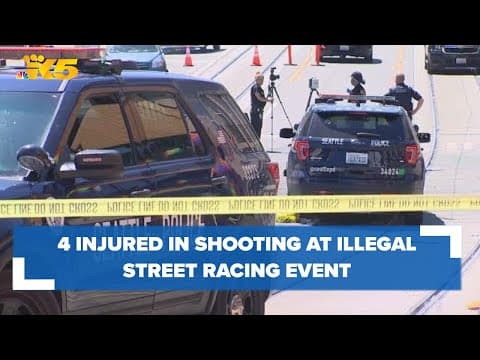 4 injured in shooting at illegal street racing event overnight in Capitol Hill