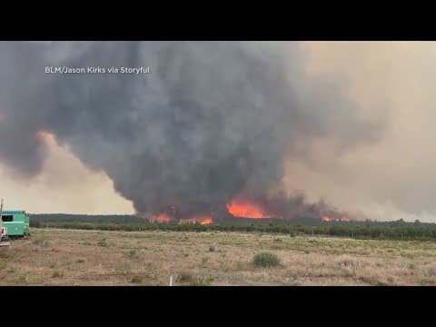Video shows 'Firenado' above Utah wildfire