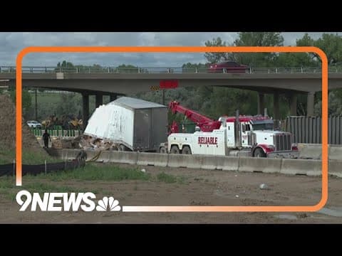 Semi-truck crash closes I-25 in northern Colorado