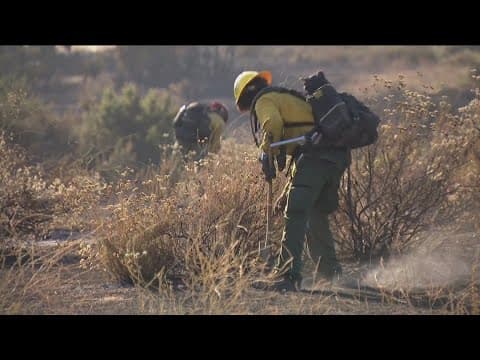 Fire crews continue fighting McCain fire burning in Boulevard near I-8, evacuation order lifted