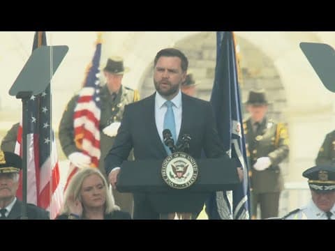 Vice President JD Vance attends officer's memorial in D.C.