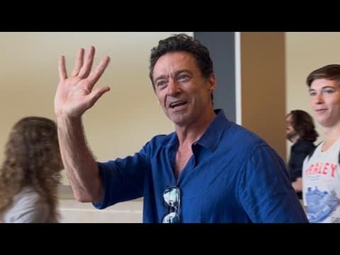 Actor Hugh Jackman visits Ball State University
