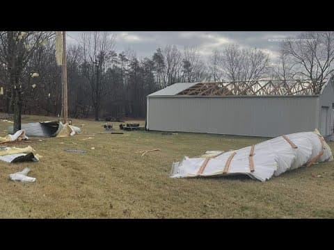 EF-1 tornadoes with 90-mph winds touched down in southern Indiana, the state's first tornadoes of 20