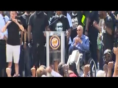 Rev. Lawson speaks at George Floyd rally in Houston