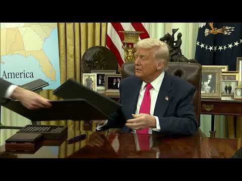 Trump signs order delaying some tariffs on Mexico and Canada for a month