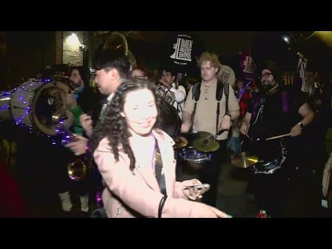 L Train Brass Band brings the music to Krewe Boheme in New Orleans