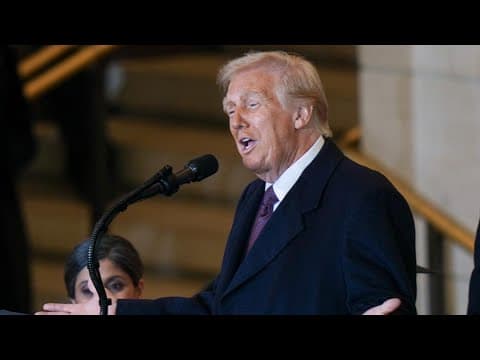 Donald Trump full speech in Emancipation Hall during presidential inauguration